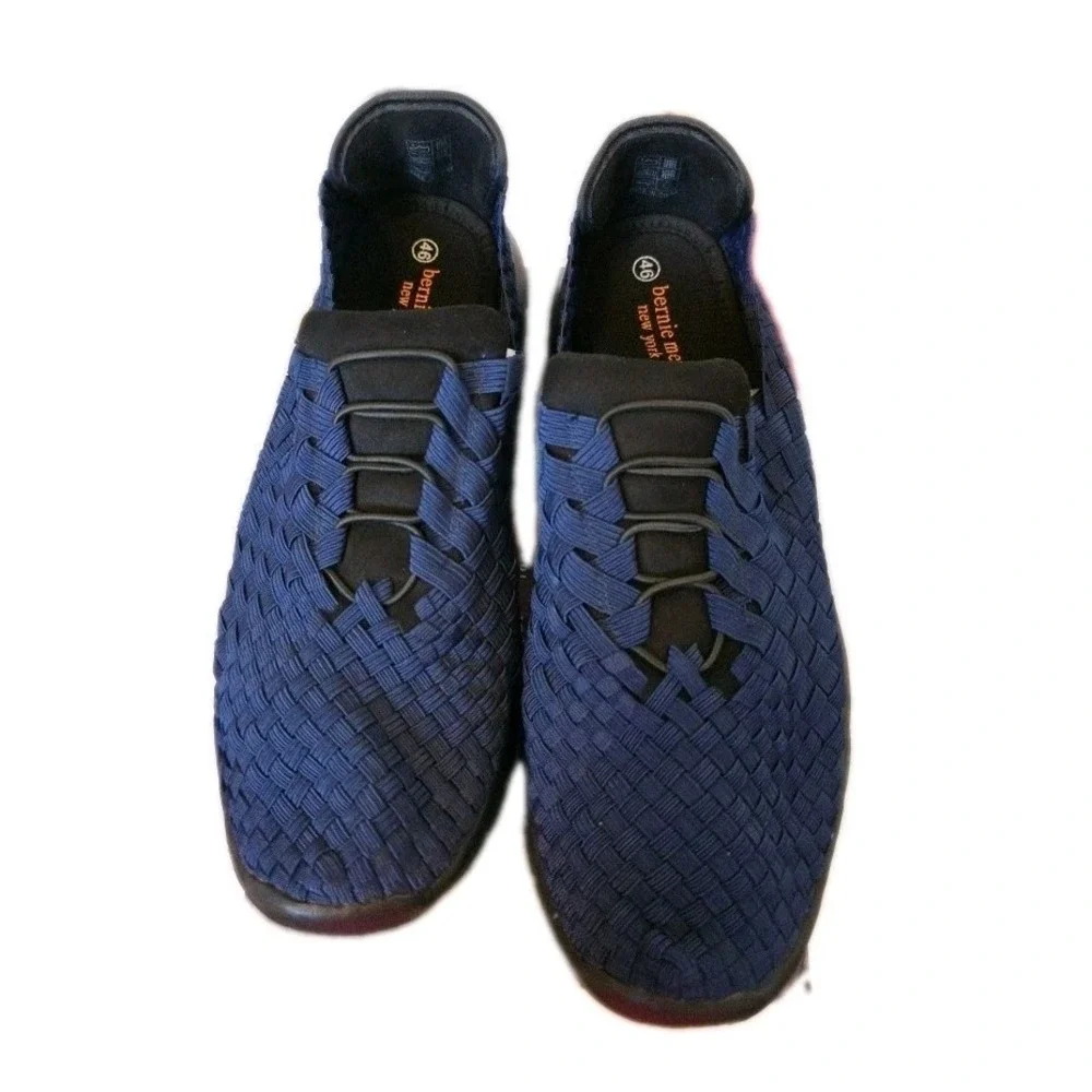 Vegan Victor By Bernie Mev Navy Slip-On Memory Foam Men's SZ 46/US SZ 12/13 NWB